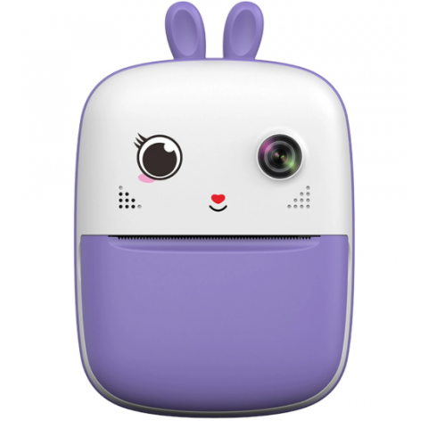 Mini spausdintuvas vaikams su fotoaparatu Print Camera violetinis (purple)
